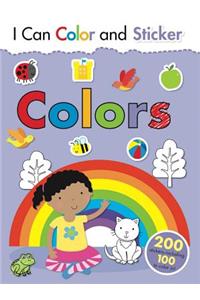 I Can Color and Sticker: Colors