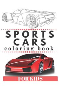 SPORTS CARS Coloring Book For Kids