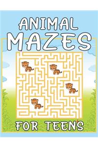 Animal Mazes For Teens