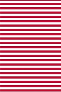 2020 Daily Planner Red White Stripes Design Pattern 388 Pages