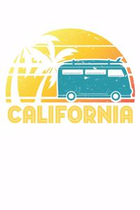 California Hippie Van Retro Beach