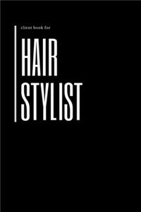Client Book For Hair Stylist