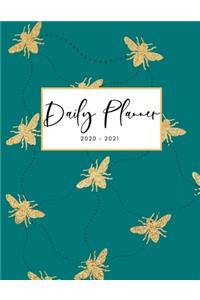 2020 2021 15 Months Honey Bee Daily Planner