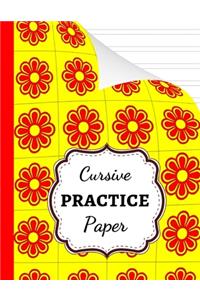Cursive Practice Paper