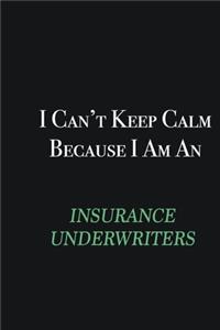 I cant Keep Calm because I am an Insurance Underwriters