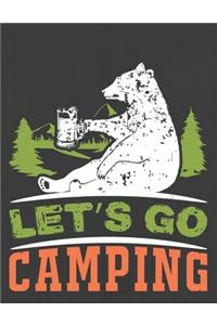 Let's Go Camping: Hiking Journal With Prompts To Write In, Trail Log Book, Hiker's Journal, Hiking Journal, Hiking Log Book, Hiking Gifts,