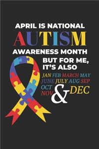 April is National Autism Awareness Month But For Me, It's Also Jan Feb March May June July Aug Sep Oct Nov & Dec