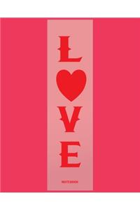 Make Love Not War Notebook College Ruled