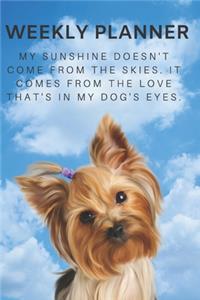 2020 & 2021 Two-Year Weekly Planner ForYorkshire Terrier Dog Ownder - Cute Pet Dog Quote Appointment Book Gift - Two Year Agenda Notebook