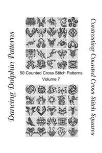 Contrasting Counted Cross Stitch Squares