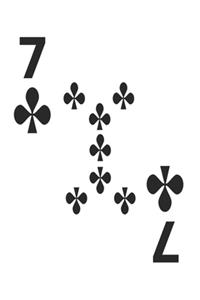 Seven Of Clubs Notebook