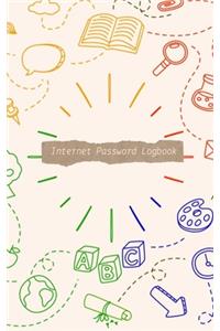 Internet Password Logbook Back to School