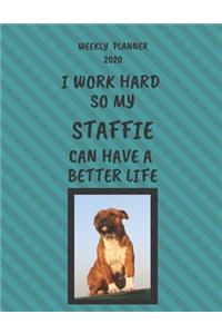 Staffie Weekly Planner 2020