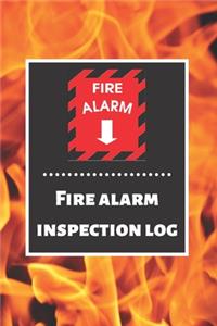 Fire alarm inspection log
