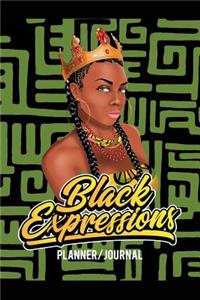 Black Expressions Planner Journal