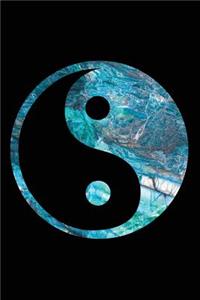 Yin And Yang Marble Blue Black