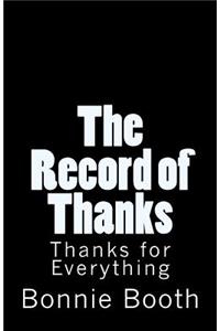 Record of Thanks