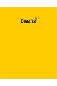 Doodles Journal - Great for Sketching, Doodling or Planning with Sunshine Yellow Cover
