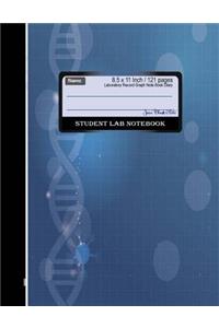Student Lab Notebook Laboratory Record Graph Note Book Diary 8.5 x 11