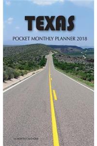 Texas Pocket Monthly Planner 2018