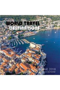 World Travel Destinations Calendar 2018