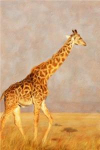 Walking Giraffe - Lined Notebook with Margins