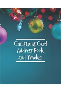 Christmas Card Address Book and Tracker