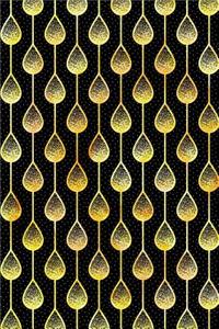 Bullet Journal Notebook Teardrops Pattern 5