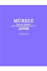 Murree Bullet Journal, Barlaventa Blue, Dot Grid Notebook, 8.5