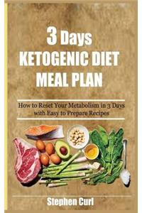 3 Days Ketogenic Diet Meal Plan