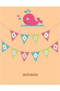 Baby shower Notebook