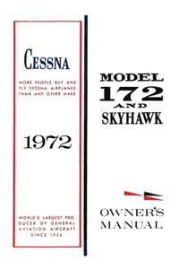 Cessna 1972 Model 172 and Skyhawk Owner's Manual