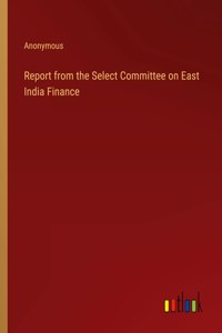 Report from the Select Committee on East India Finance