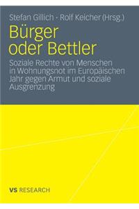 Bürger oder Bettler