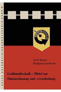 Lochbandtechnik Mittel Zur Datenerfassung Und -Verarbeitung