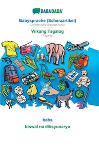 BABADADA, Babysprache (Scherzartikel) - Wikang Tagalog, baba - biswal na diksyunaryo