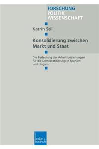 Konsolidierung Zwischen Markt Und Staat