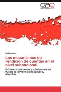 mecanismos de rendición de cuentas en el nivel subnacional