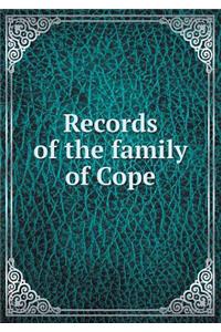 Records of the Family of Cope