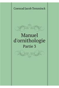 Manuel d'Ornithologie Partie 3