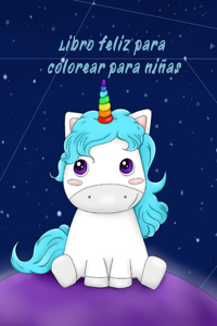 Libro feliz para colorear para niñas
