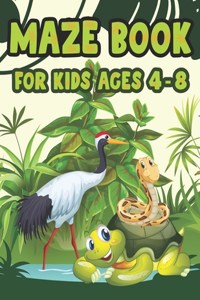 Maze Book For Kids Ages 4-8