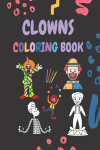 Clowns Coloring Book