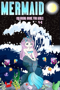 Mermaid Coloring Book for Girls 4-8