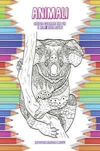 Libri da colorare Zen per il relax degli adulti - Impostare Mandala e motivi - Animali
