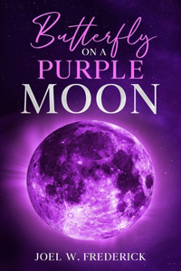 Butterfly on a purple moon