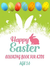Happy easter coloring for kids age 2-6