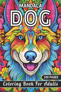 Mandala Dog Coloring Book For Adults