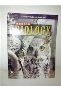 Chapter Tests W/Anskey Modern Biology