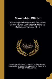 Mansfelder Blätter